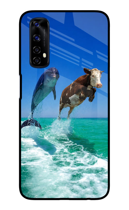 Dolphin vs Cow Realme 7/Narzo 20 Pro Glass Case