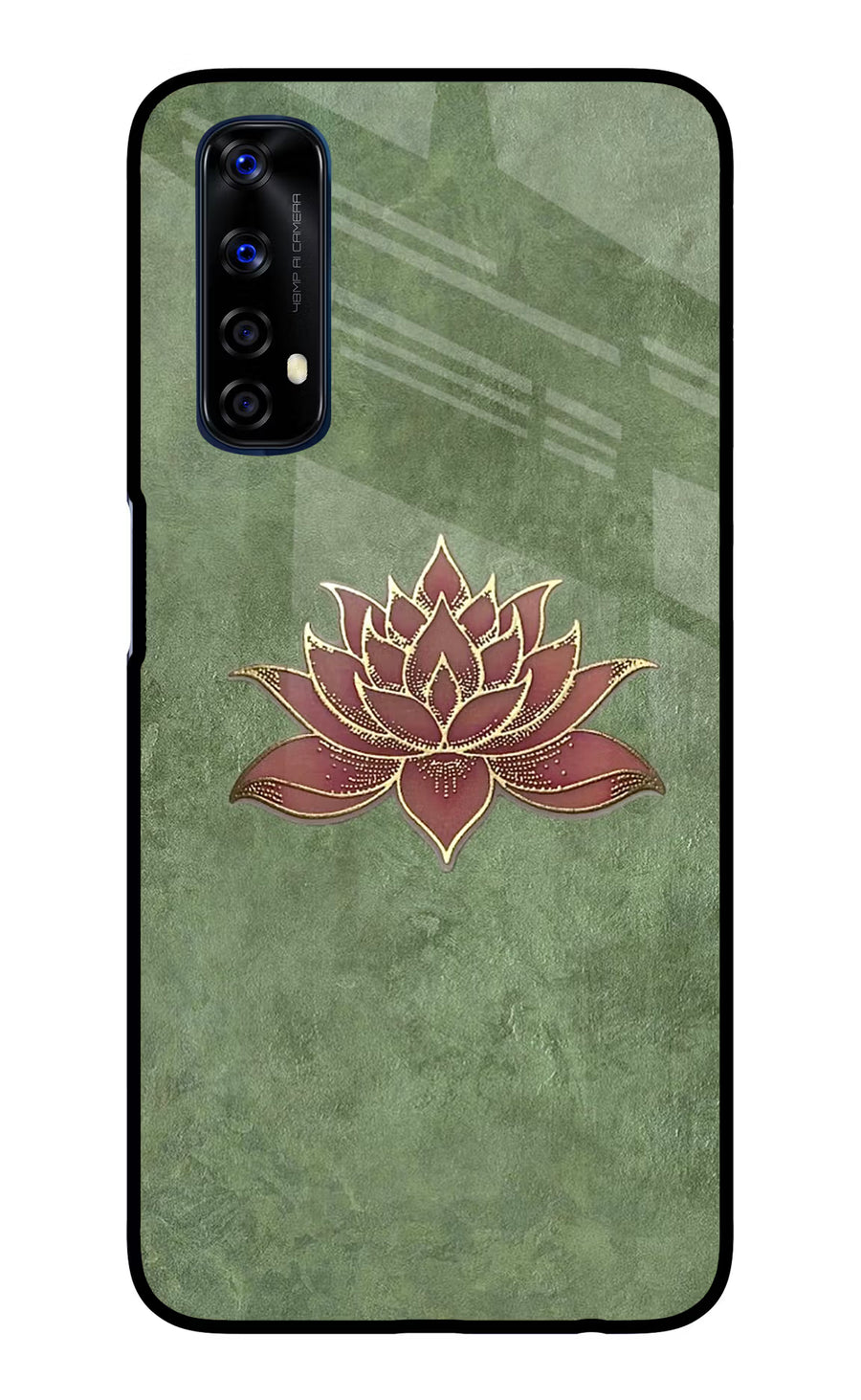 Lotus Grace Realme 7/Narzo 20 Pro Back Cover, Glass case