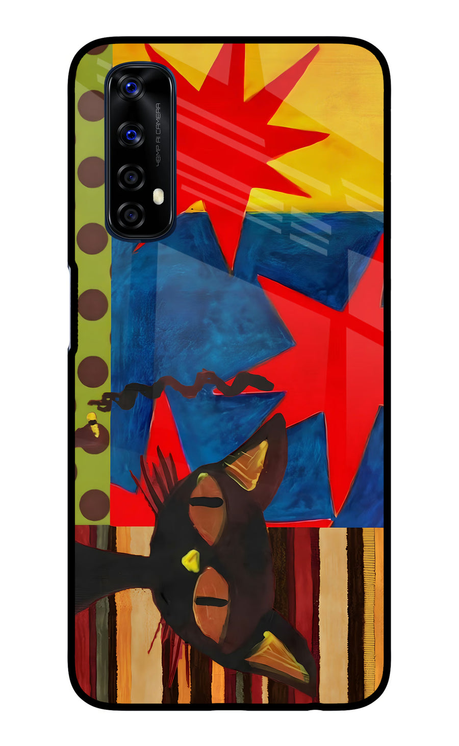 Pop Cat Realme 7/Narzo 20 Pro Back Cover, Glass case
