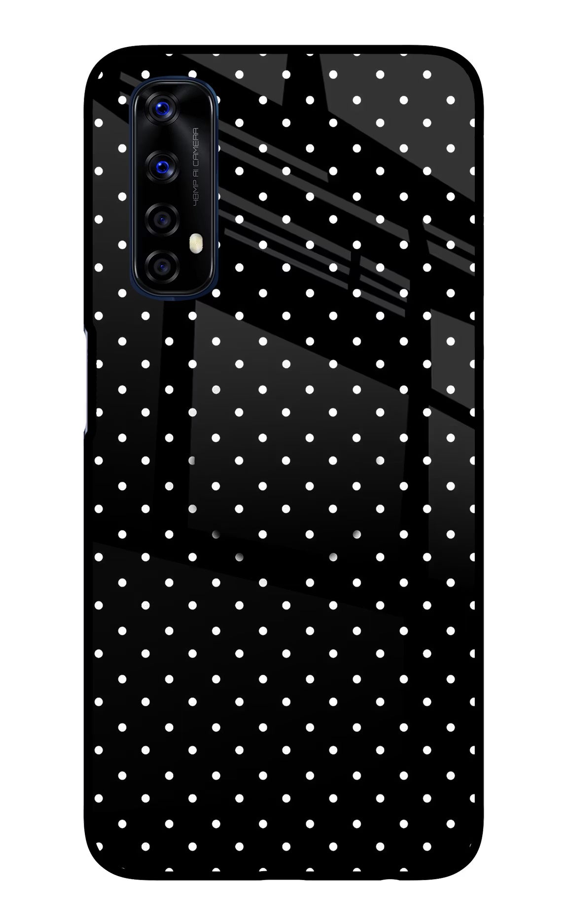 White Dots Realme 7/Narzo 20 Pro Glass Case
