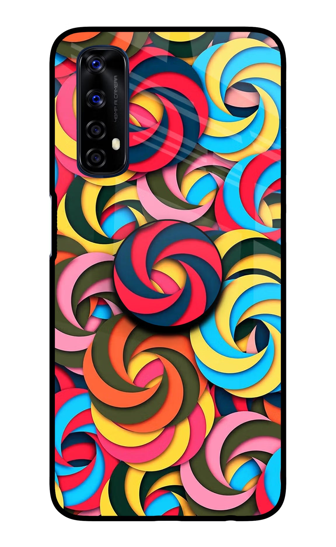 Spiral Pattern Realme 7/Narzo 20 Pro Pop Case by Casekaro