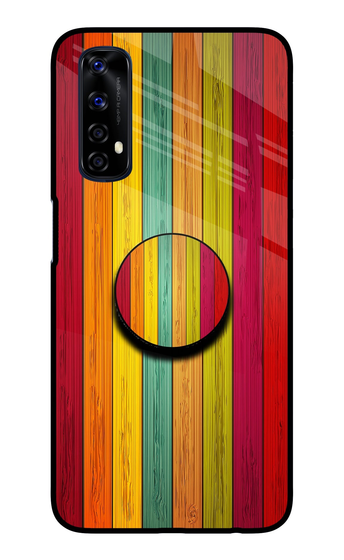 Multicolor Wooden Realme 7/Narzo 20 Pro Pop Case