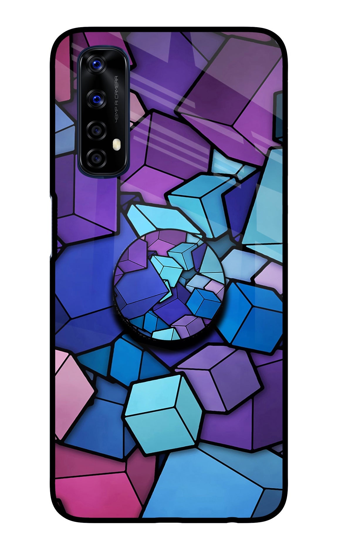 Cubic Abstract Realme 7/Narzo 20 Pro Pop Case