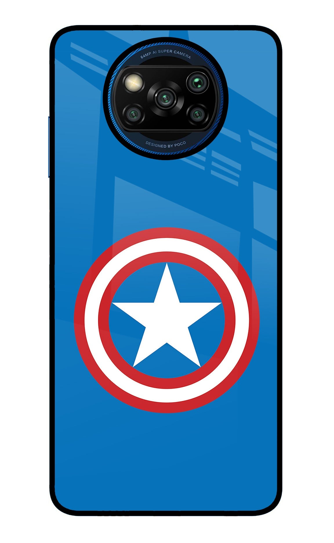 Captain America Logo Poco X3/X3 Pro Back Cover