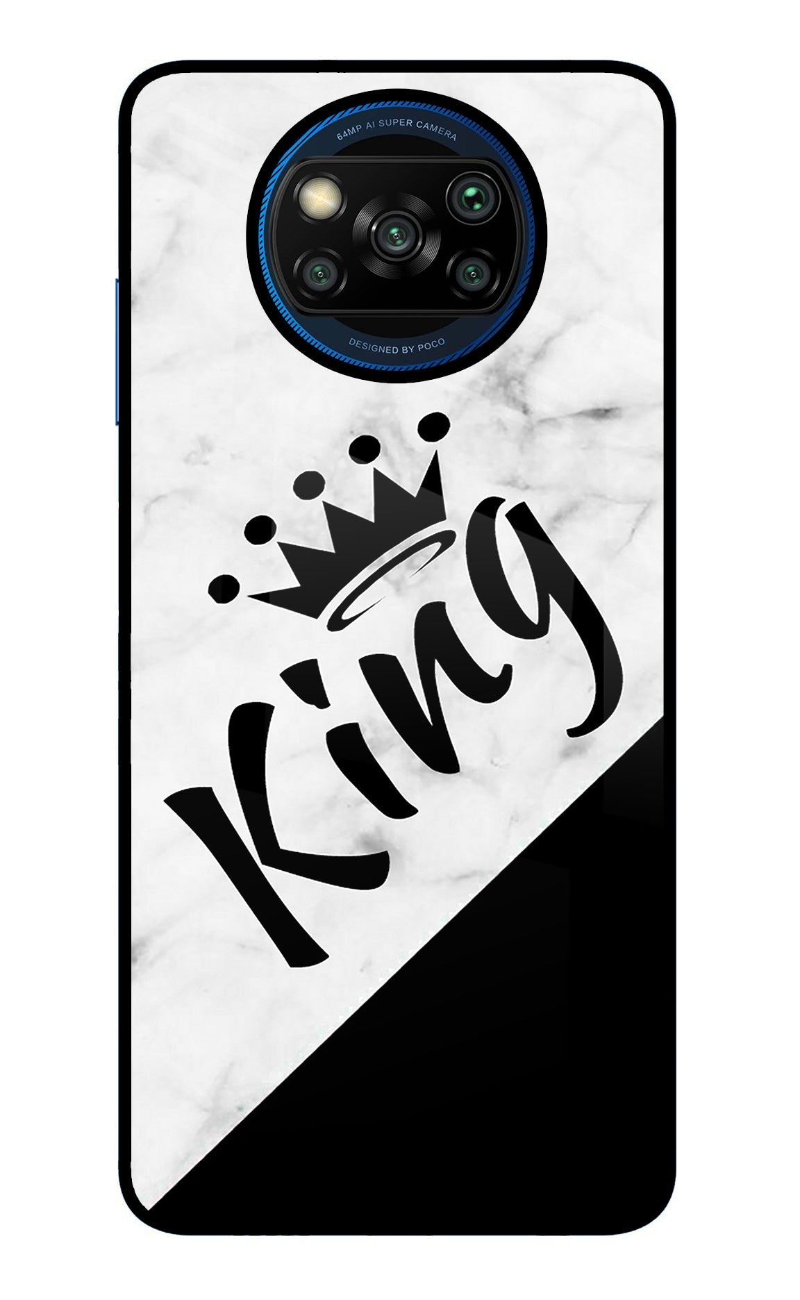 King Poco X3/X3 Pro Glass Case