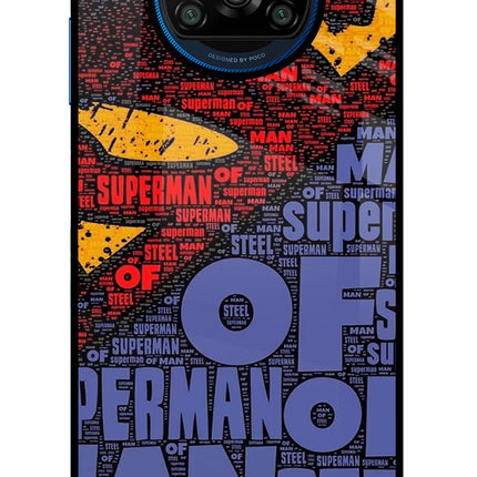 Superman Poco X3/X3 Pro Glass Case
