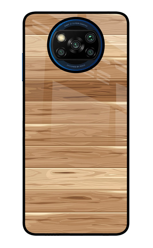 Wooden Vector Poco X3/X3 Pro Glass Case