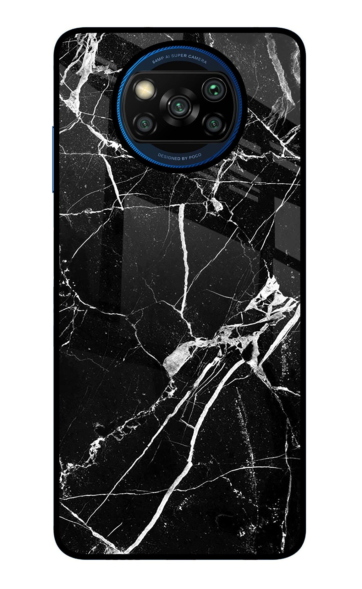 Black Marble Pattern Poco X3/X3 Pro Back Cover