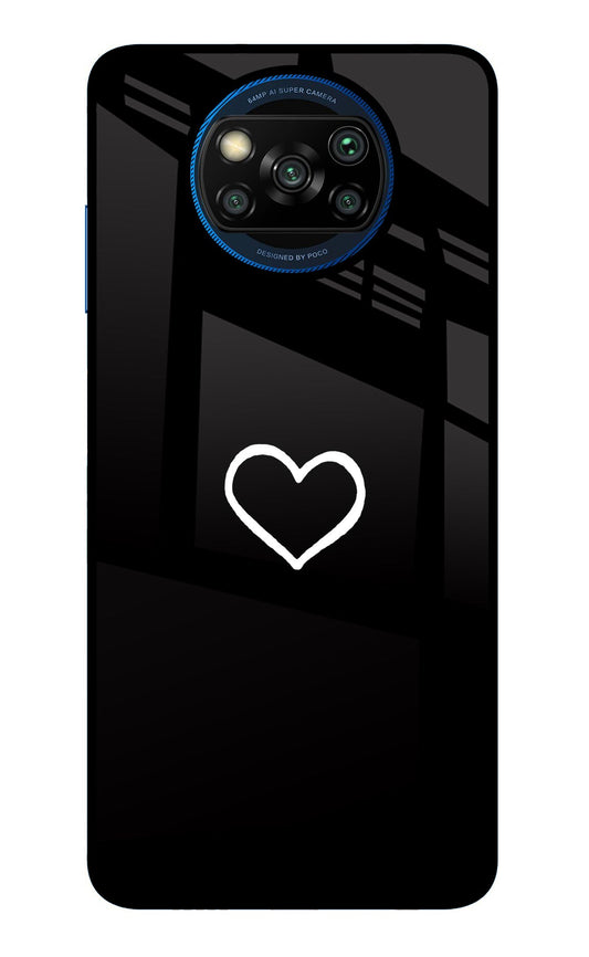 Heart Poco X3/X3 Pro Glass Case