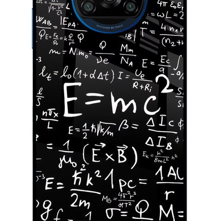 Physics Formula Poco X3/X3 Pro Glass Case