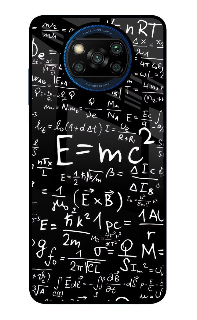 Physics Formula Poco X3/X3 Pro Glass Case
