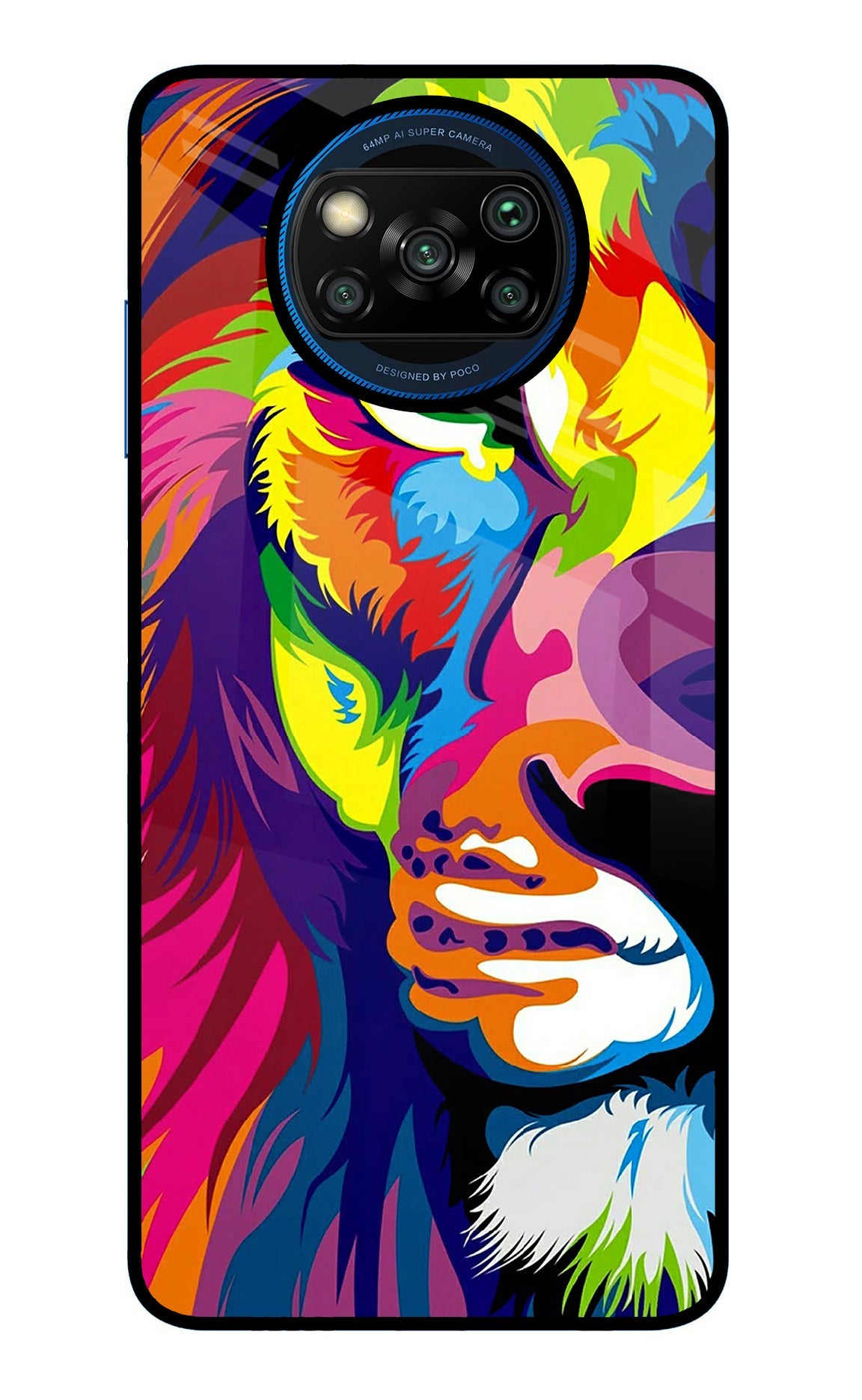 Lion Half Face Poco X3/X3 Pro Back Cover