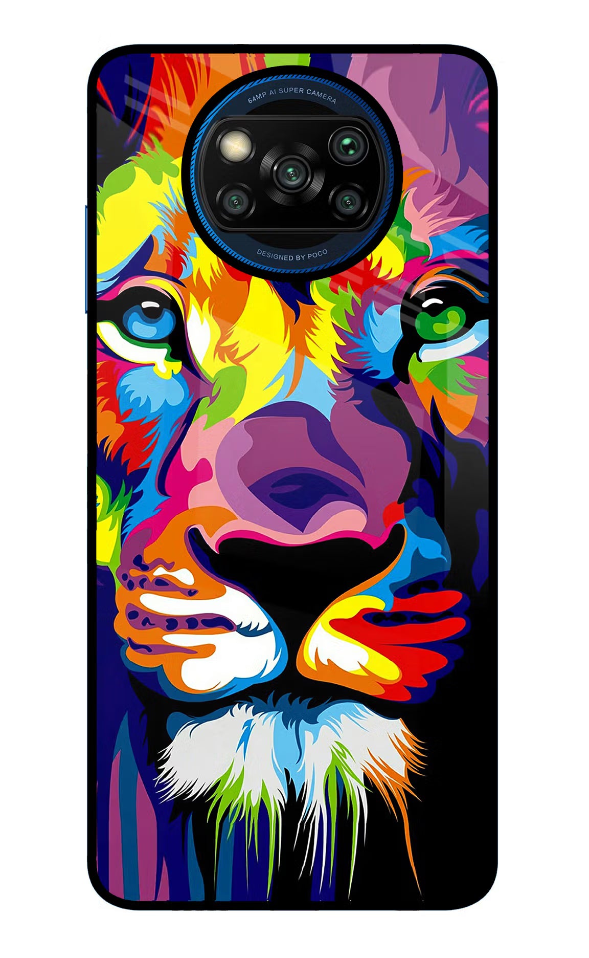 Lion Poco X3/X3 Pro Glass Case Back Cover by Casekaro
