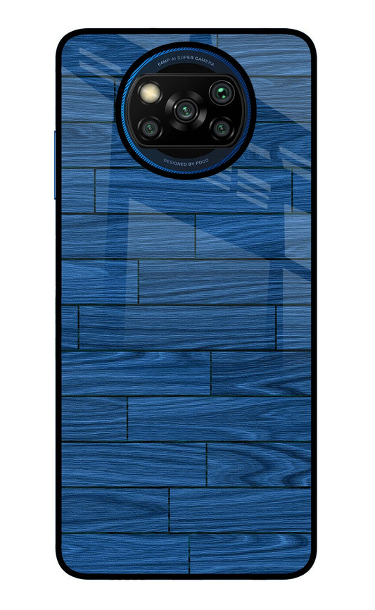 Wooden Texture Poco X3/X3 Pro Glass Case