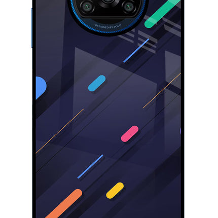 Abstract Design Poco X3/X3 Pro Glass Case