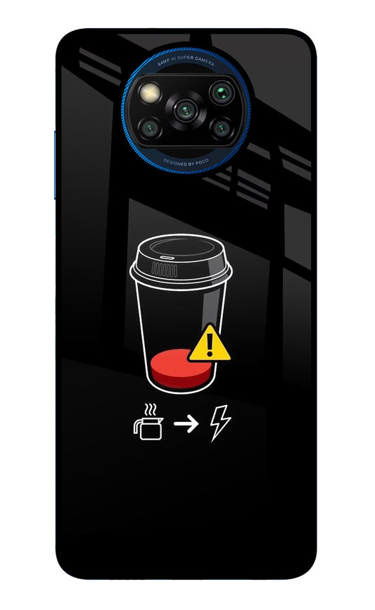 Coffee Poco X3/X3 Pro Glass Case