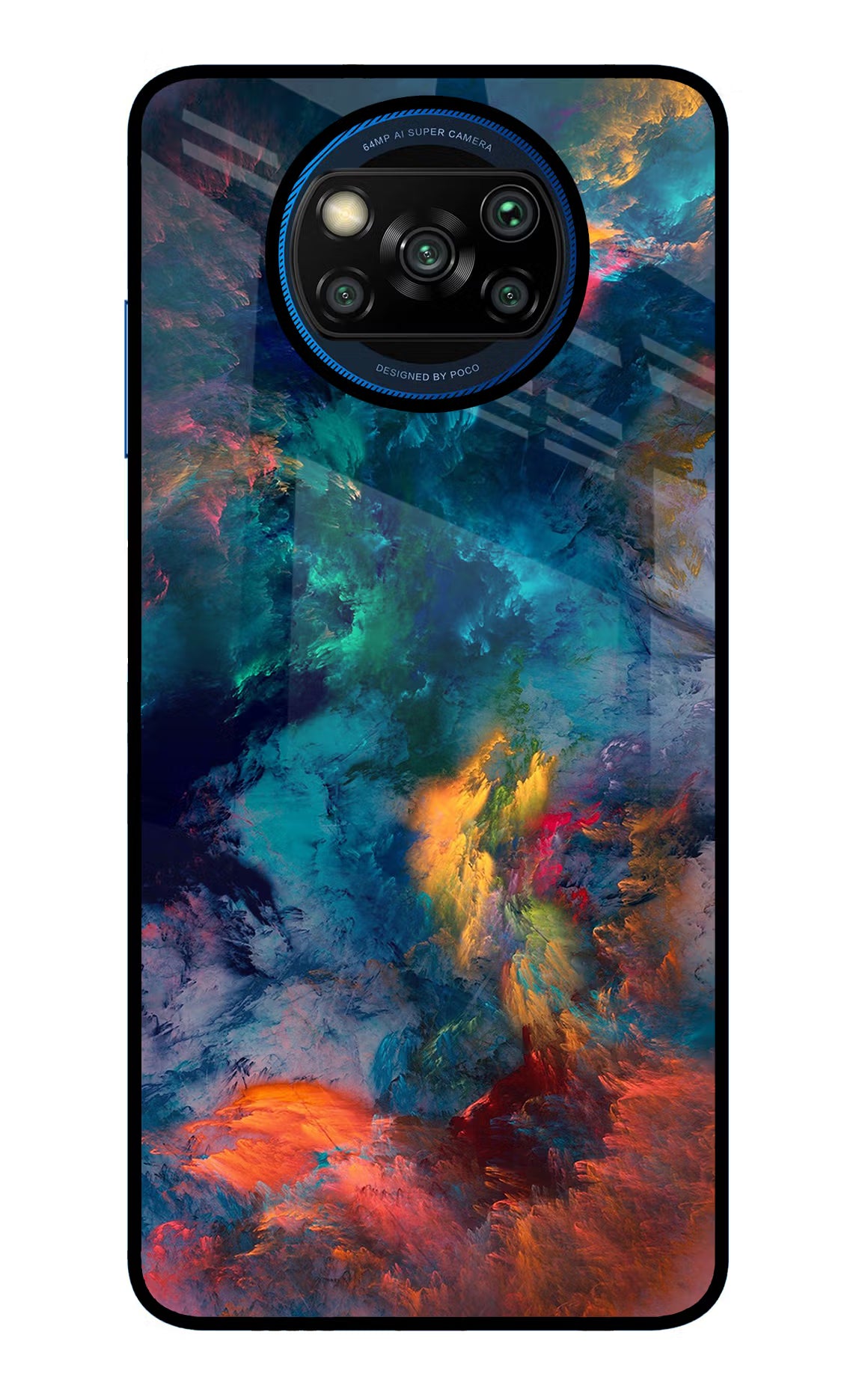 Artwork Paint Poco X3/X3 Pro Glass Case Back Cover by Casekaro
