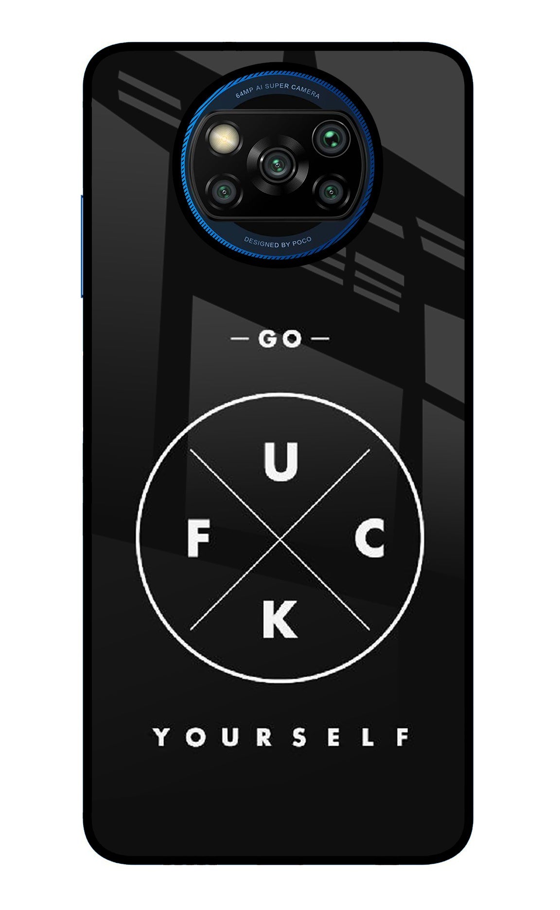 Go Fuck Yourself Poco X3/X3 Pro Glass Case