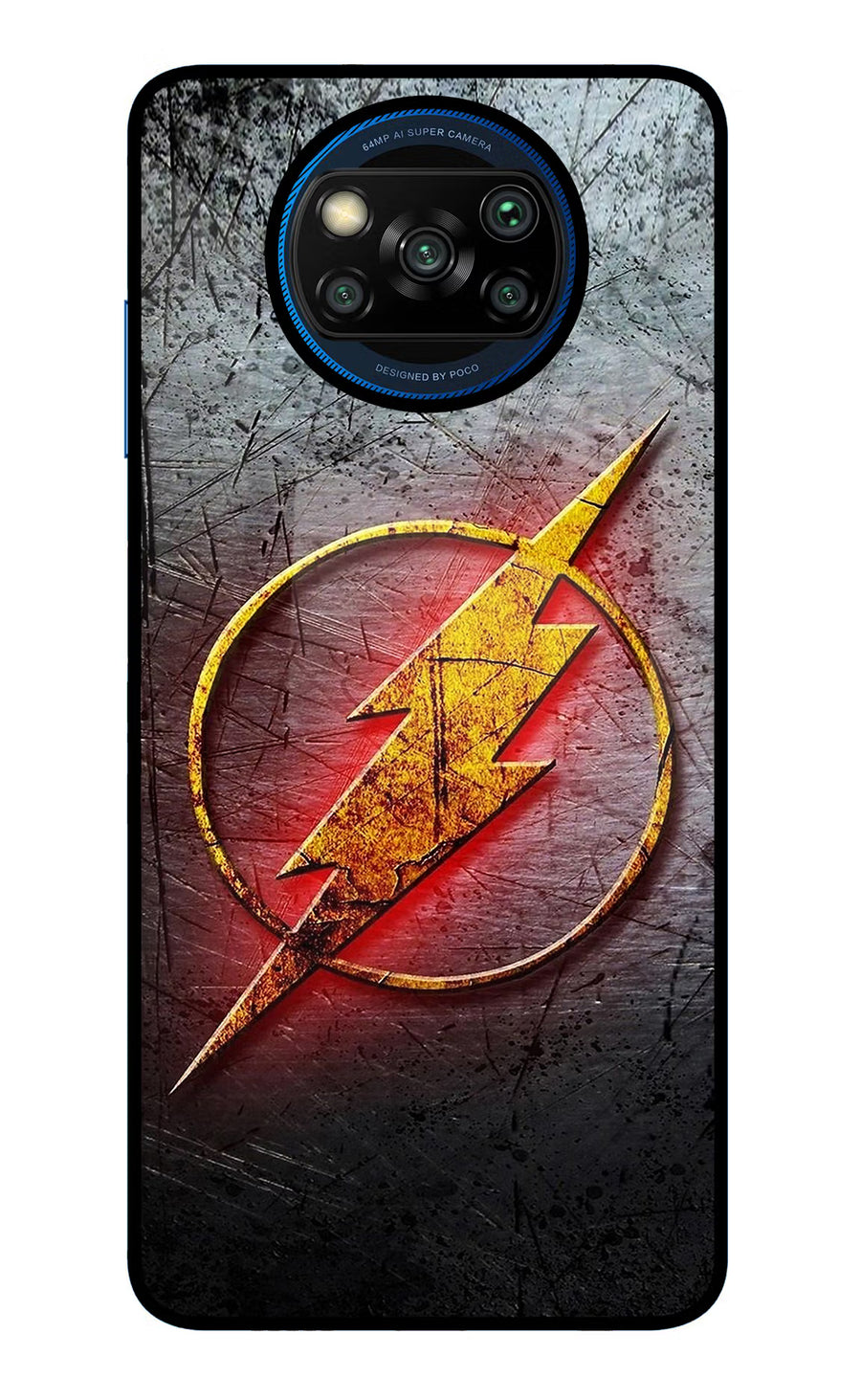 Flash Poco X3/X3 Pro Back Cover, Glass case