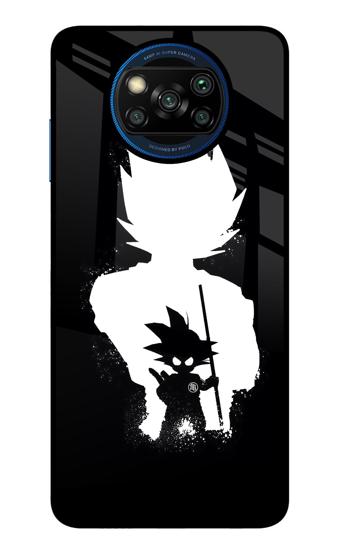 Goku Shadow Poco X3/X3 Pro Glass Case