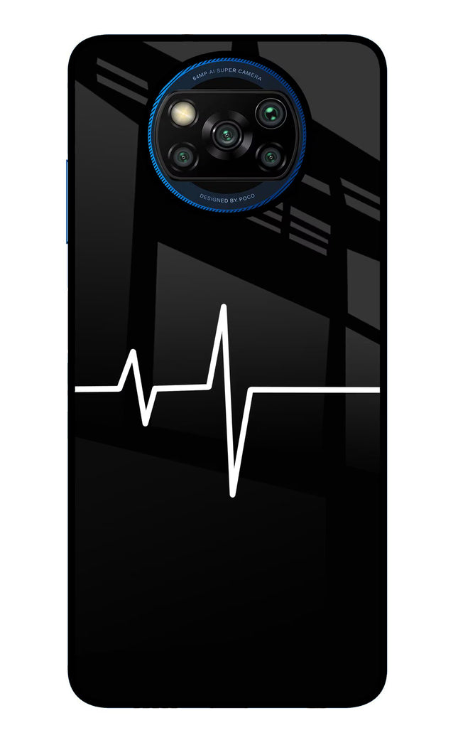 Heart Beats Poco X3/X3 Pro Glass Case