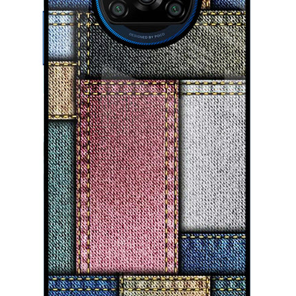 Multicolor Jeans Poco X3/X3 Pro Glass Case