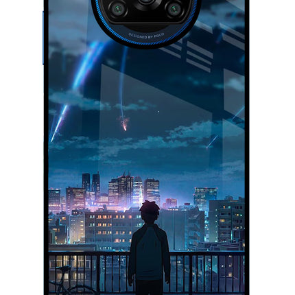 Anime Poco X3/X3 Pro Glass Case Back Cover by Casekaro