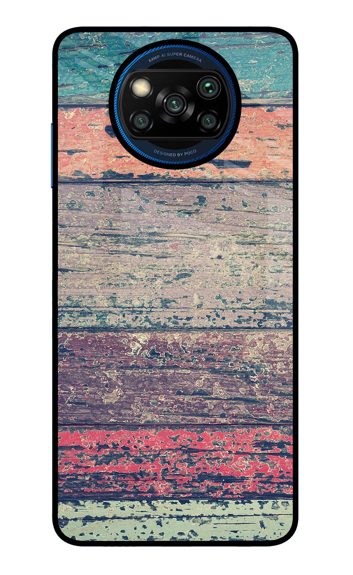 Colourful Wall Poco X3/X3 Pro Glass Case Back Cover by Casekaro