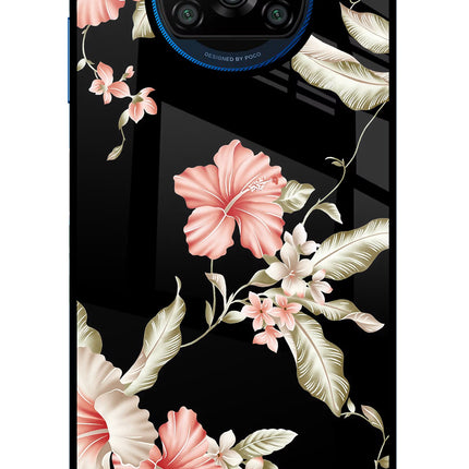 Flowers Poco X3/X3 Pro Glass Case