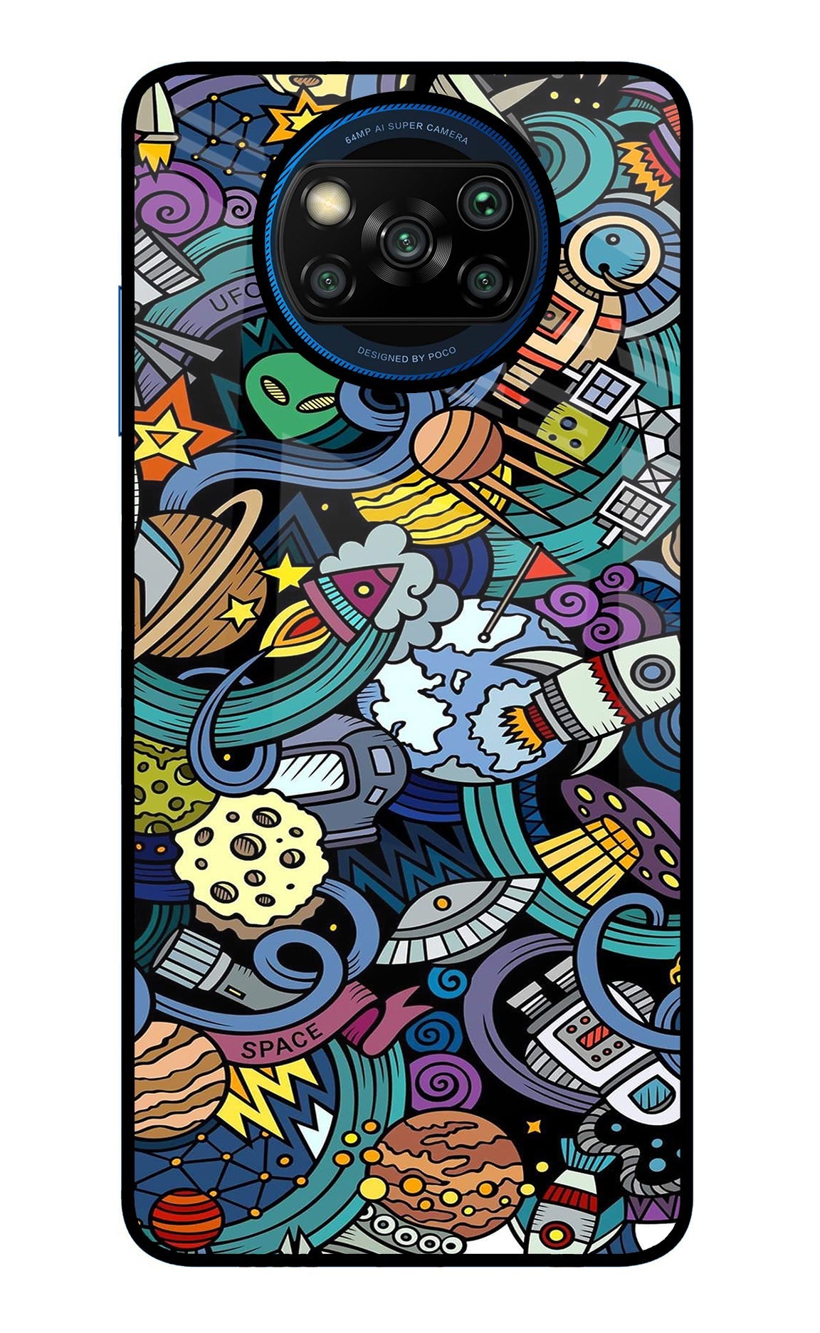 Space Abstract Poco X3/X3 Pro Back Cover