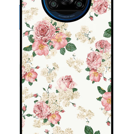Flowers Poco X3/X3 Pro Glass Case