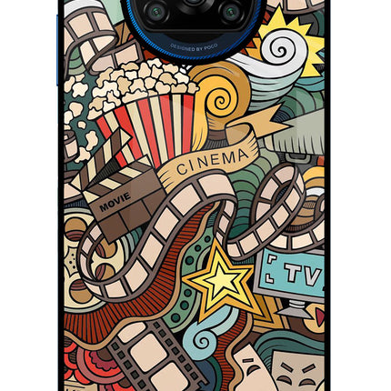 Cinema Abstract Poco X3/X3 Pro Glass Case