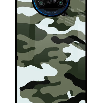 Camouflage Poco X3/X3 Pro Glass Case