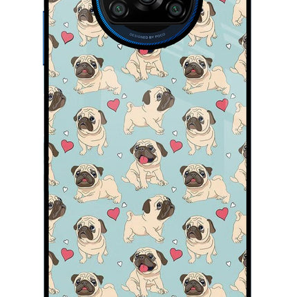 Pug Dog Poco X3/X3 Pro Glass Case