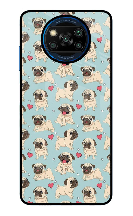Pug Dog Poco X3/X3 Pro Glass Case