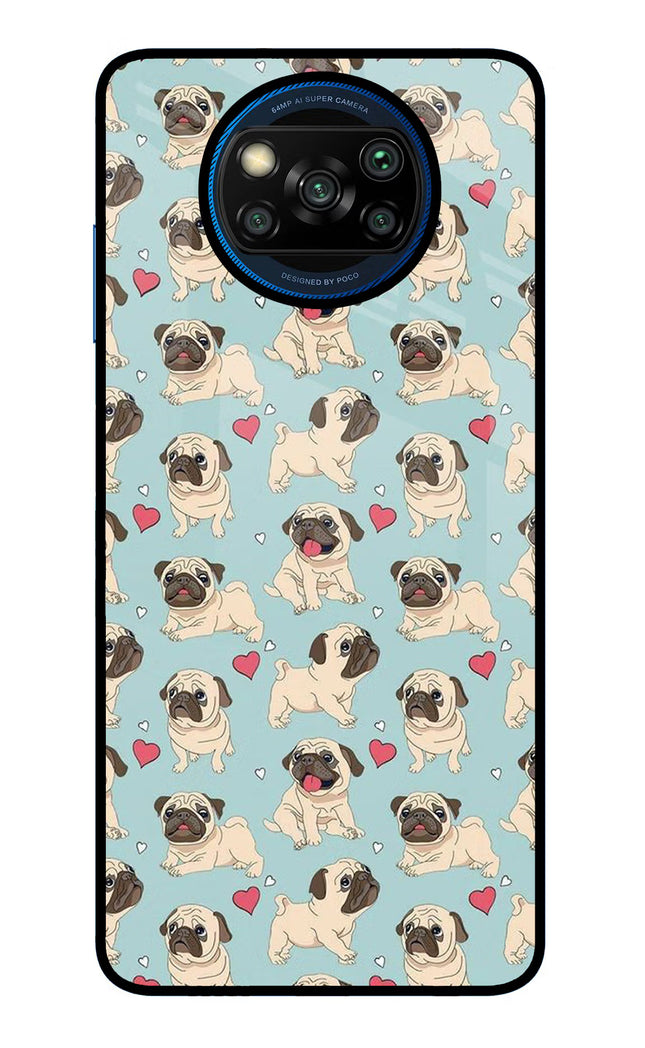Pug Dog Poco X3/X3 Pro Glass Case