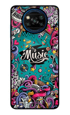 Music Graffiti Poco X3/X3 Pro Glass Case