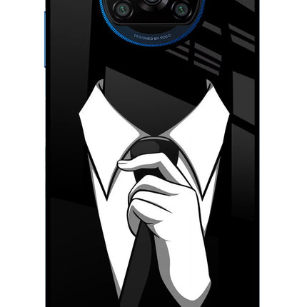 Black Tie Poco X3/X3 Pro Glass Case
