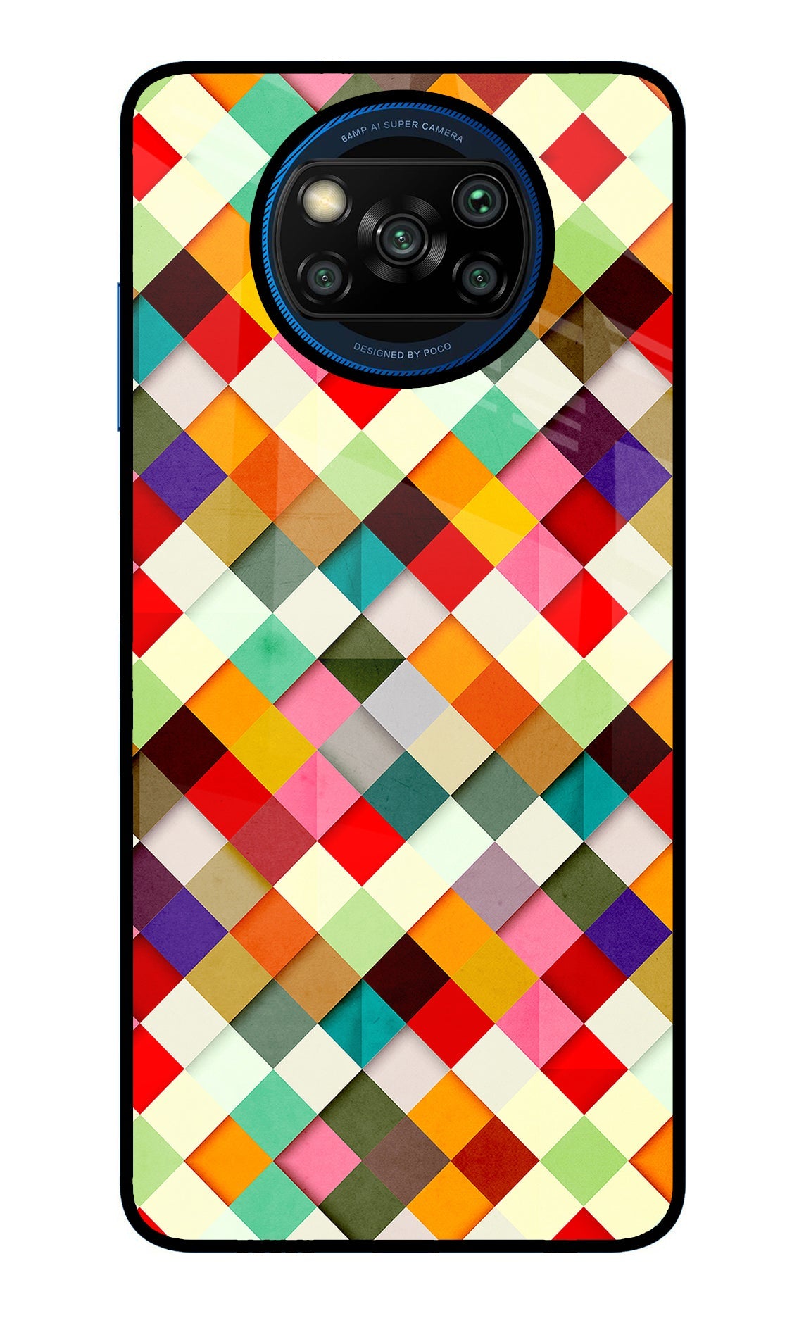 Geometric Abstract Colorful Poco X3/X3 Pro Glass Case
