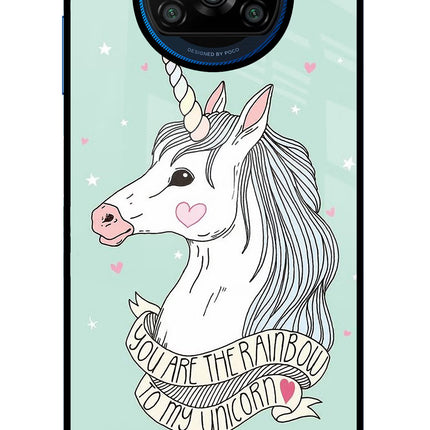 Unicorn Wallpaper Poco X3/X3 Pro Glass Case