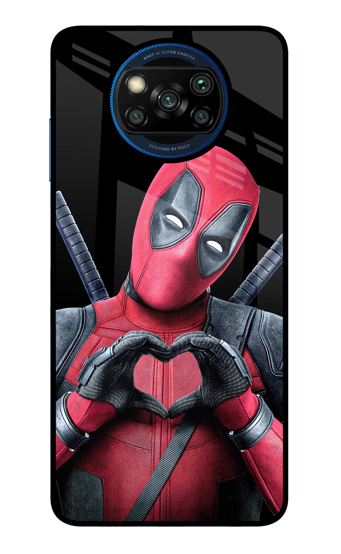 Deadpool Poco X3/X3 Pro Glass Case