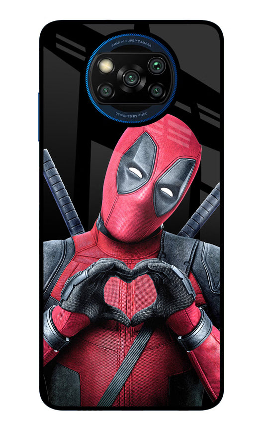 Deadpool Poco X3/X3 Pro Glass Case
