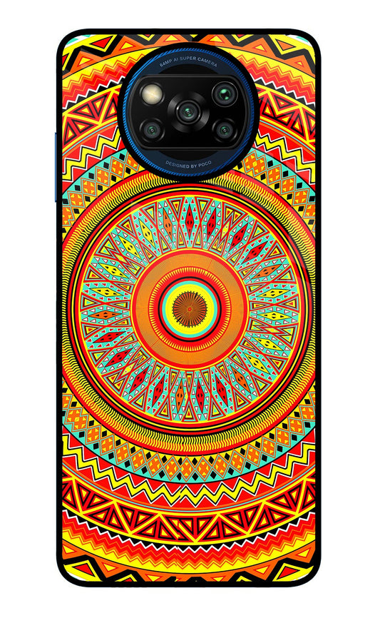 Mandala Pattern Poco X3/X3 Pro Glass Case