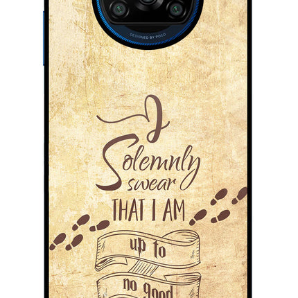 I Solemnly swear that i up to no good Poco X3/X3 Pro Glass Case