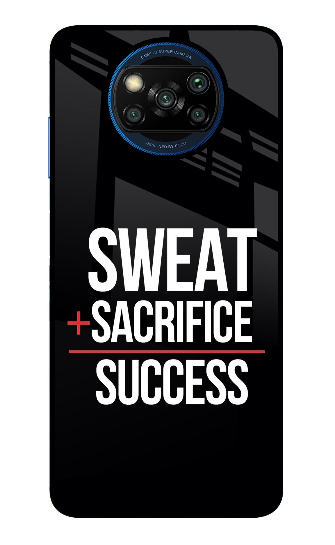 Sweat Sacrifice Success Poco X3/X3 Pro Back Cover