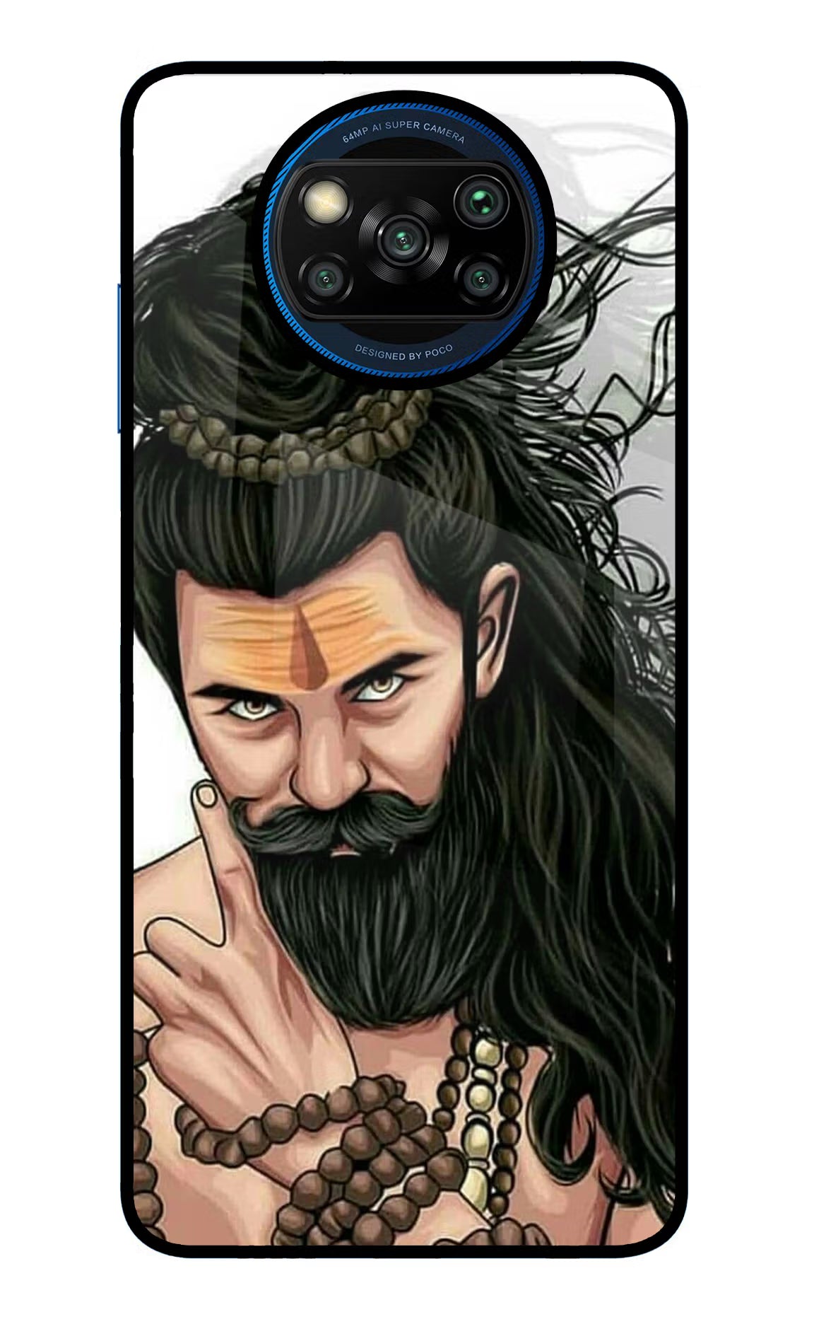 Mahadev Poco X3/X3 Pro Glass Case Back Cover by Casekaro