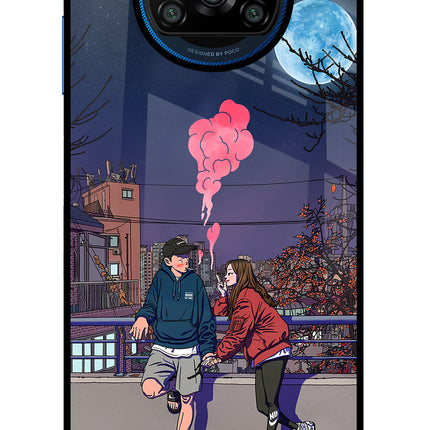 Chilling Couple Poco X3/X3 Pro Glass Case