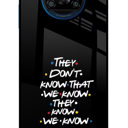 FRIENDS Dialogue Poco X3/X3 Pro Glass Case