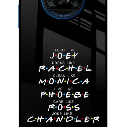 FRIENDS Character Poco X3/X3 Pro Glass Case
