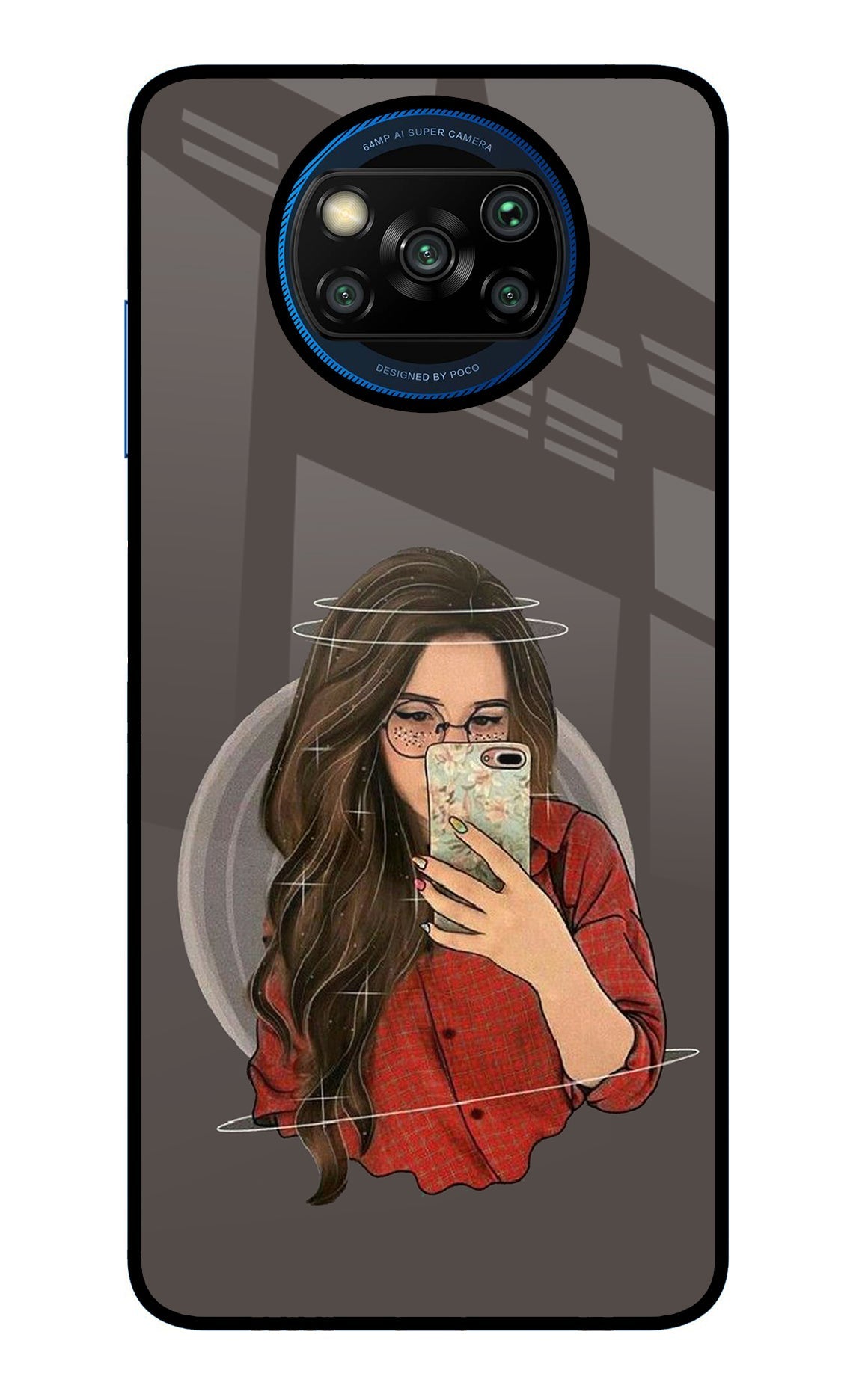 Selfie Queen Poco X3/X3 Pro Glass Case